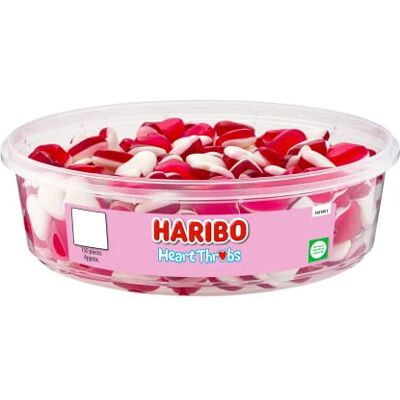 HARIBO Heart Throbs Lot de 150 boîtes à bonbons 480 g HARIBO Heart Throbs Lot de 150 boîtes à bonbons 480 g