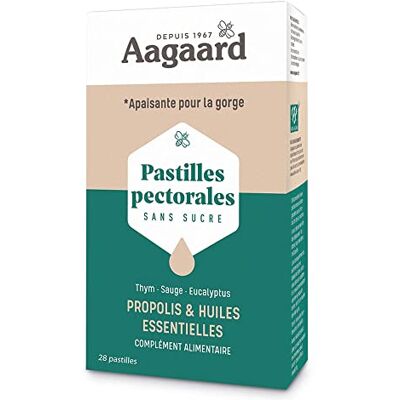 Aagaard Pastilles Pectorales (28 unités) Défenses naturelles Aagaard Pastilles Pectorales (28 unités) Défenses naturelles