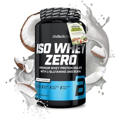BioTechUSA Iso Whey Zero Premium Whey Protein Isolate Grass-Fed Enzyme-Free Sugar- and Gluten-free, 908 g, Coco BioTechUSA Iso Whey Zero Premium Whey Protein Isolate Grass-Fed Enzyme-Free Sugar- and Gluten-free, 908 g, Coco