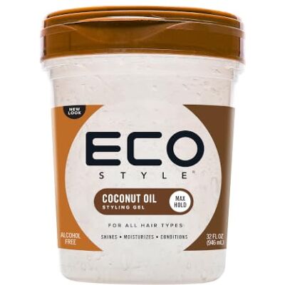 Eco Styler Gel coiffant à la noix de coco Eco Style r 946 ml / 32 oz Eco Styler Gel coiffant à la noix de coco Eco Style r 946 ml / 32 oz