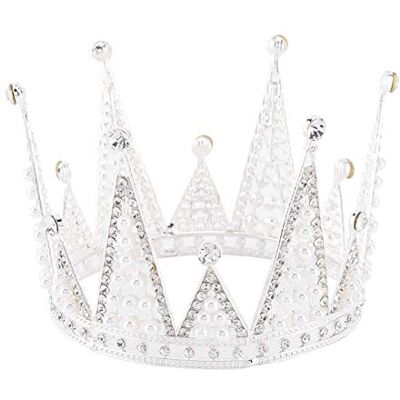Lsaardth Mini Couronn Gâteau, Couronne d'Argent Reine d'Anniversaire et Princesse Strass Diadèmes pour Femmes et Filles Lsaardth Mini Couronn Gâteau, Couronne d'Argent Reine d'Anniversaire et Princesse Strass Diadèmes pour Femmes et Filles