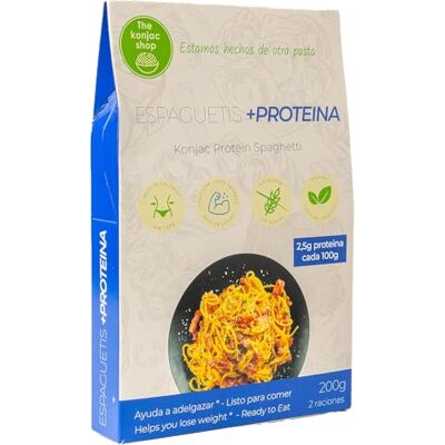 The Konjac Shop Spaghetti Konjac + Protéines/Keto 270g Shirataki -Sans Gluten Faible en Calories et Glucides Idéales pour Céto, Végétaliens, LowCarb(1 unité) The Konjac Shop Spaghetti Konjac + Protéines/Keto 270g Shirataki -Sans Gluten Faible en Calories et Glucides Idéales pour Céto, Végétaliens, LowCarb(1 unité)