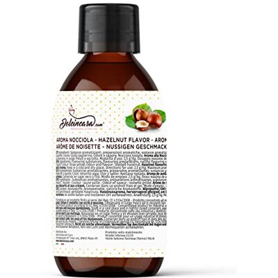 Dolcincasa.com Dolcincasa-Arômes pour desserts parfaits pour donner de la saveur et du parfum aux pâtes et crèmes Bouteille de 250 g (Aroma Nocciola) Dolcincasa.com Dolcincasa-Arômes pour desserts parfaits pour donner de la saveur et du parfum aux pâtes et crèmes Bouteille de 250 g (Aroma Nocciola)