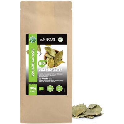 Alpi Nature Feuilles de Laurier BIO 200g, Feuilles Entières Séchées, Épice de Laurier pour la Cuisine Alpi Nature Feuilles de Laurier BIO 200g, Feuilles Entières Séchées, Épice de Laurier pour la Cuisine