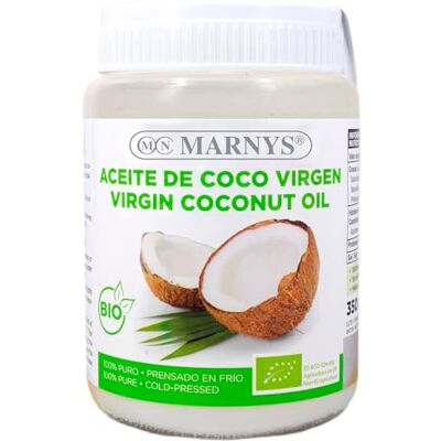 Marnys Huile de Coco Vierge BIO Alimentaire 100% Biologique Pur Naturel 350gr Marnys Huile de Coco Vierge BIO Alimentaire 100% Biologique Pur Naturel 350gr