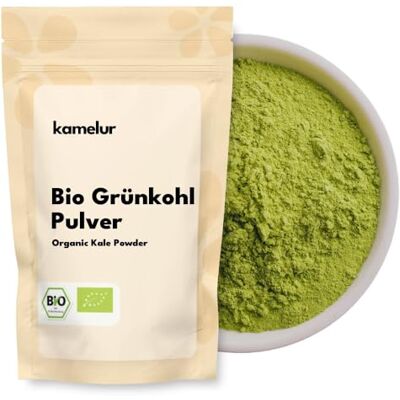Kamelur Poudre de chou frisé bio 250 g Poudre de chou frisé bio Poudre végétale issue de l'agriculture biologique contrôlée Kamelur Poudre de chou frisé bio 250 g Poudre de chou frisé bio Poudre végétale issue de l'agriculture biologique contrôlée