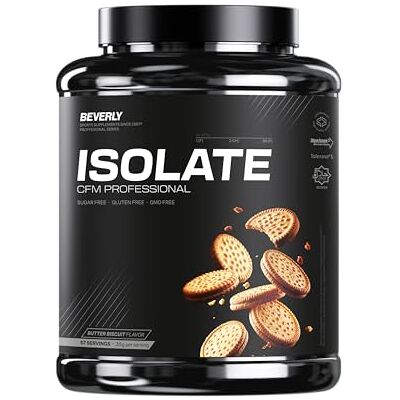 Beverly Isolate CFM Isolat de protéines de lactosérum Lacprodan 2 kg 30 g de protéines par portion 58 portions Tonifie et augmente la masse musculaire Saveur (BISCUIT BEURRE) Beverly Isolate CFM Isolat de protéines de lactosérum Lacprodan 2 kg 30 g de protéines par portion 58 portions Tonifie et augmente la masse musculaire Saveur (BISCUIT BEURRE)