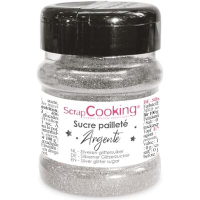 SCRAPCOOKING SCRAP COOKING- Sucre Pailleté Argent 160 g Paillettes Sucrées Argentées Poudre Alimentaire Comestible Décoration Brillante pour Pâtisserie Bûche Cupcakes 4804 SCRAPCOOKING SCRAP COOKING- Sucre Pailleté Argent 160 g Paillettes Sucrées Argentées Poudre Alimentaire Comestible Décoration Brillante pour Pâtisserie Bûche Cupcakes 4804