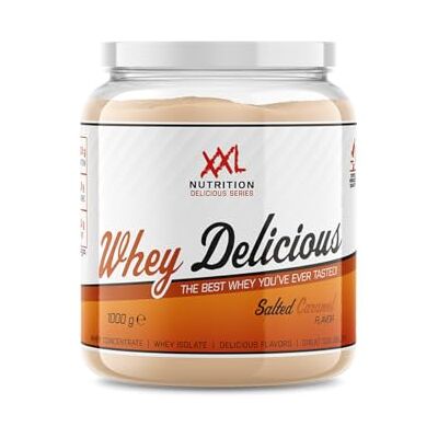 XXL Nutrition Whey Delicious 80% de Protéines Salted Caramel 1000 grammes (33 shakes) XXL Nutrition Whey Delicious 80% de Protéines Salted Caramel 1000 grammes (33 shakes)