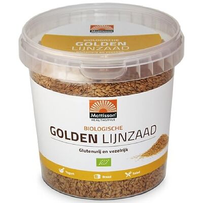 Mattisson Graine de lin d'or biologique Omega 3, 500g, 1 unités Mattisson Graine de lin d'or biologique Omega 3, 500g, 1 unités