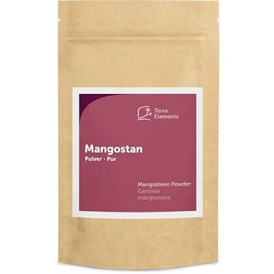 Terra Elements Poudre de mangoustan bio 100 g Mangoustan 100% pure Végétalien Nourriture crue Terra Elements Poudre de mangoustan bio 100 g Mangoustan 100% pure Végétalien Nourriture crue