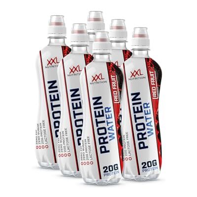 XXL Nutrition Protein Water 20g de Protéines, Sans Lactose et Sucre Fruits Rouge 6x500ml XXL Nutrition Protein Water 20g de Protéines, Sans Lactose et Sucre Fruits Rouge 6x500ml