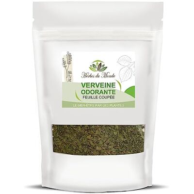 Herbes du Monde Tisane de Verveine Odorante feuille coupée Infusion Anti-stress et Digestive Aloysia citrodora 1 sachet de 50g Herbes du Monde Tisane de Verveine Odorante feuille coupée Infusion Anti-stress et Digestive Aloysia citrodora 1 sachet de 50g