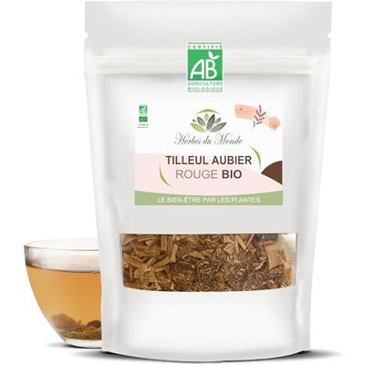Herbes du Monde Tisane Tilleul Aubier Rouge Bio Infusion Détox & Anti-Stress Origine France 70g Certifié AB Herbes du Monde Tisane Tilleul Aubier Rouge Bio Infusion Détox & Anti-Stress Origine France 70g Certifié AB
