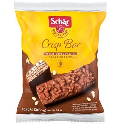 Schär Bar Crisp Dolce Schar Sans gluten 3 pièces de 35g Schär Bar Crisp Dolce Schar Sans gluten 3 pièces de 35g