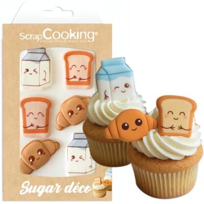 ScrapCooking Décosucres Petit Déj Kawai Décoration Alimentaires Pâtisserie 7058 ScrapCooking Décosucres Petit Déj Kawai Décoration Alimentaires Pâtisserie 7058