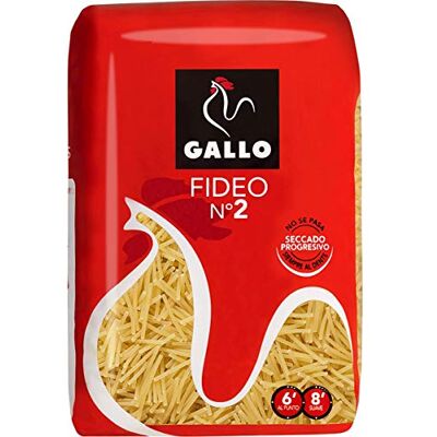 Gallo Pâtes Fideua N°2 sachet 500 grs lot de 2 unités Gallo Pâtes Fideua N°2 sachet 500 grs lot de 2 unités