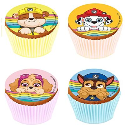 KARDASIS Pat Patrouille Cupcake Décoration Feuille Azyme Comestible Décoration Gâteau Déco de Gateau Comestible Amusantes pour Anniversaire Pat Patrouille 5.3cm/12 pcs KARDASIS Pat Patrouille Cupcake Décoration Feuille Azyme Comestible Décoration Gâteau Déco de Gateau Comestible Amusantes pour Anniversaire Pat Patrouille 5.3cm/12 pcs
