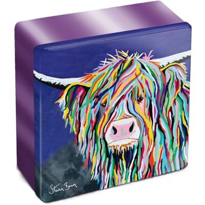 Dean's Dean’s Shortbread Kev McCoo All Butter Tin, biscuits sablés écossais traditionnels au beurre, boîte cadeau Highland Cow décorative, shortbread authentique Dean's Dean’s Shortbread Kev McCoo All Butter Tin, biscuits sablés écossais traditionnels au beurre, boîte cadeau Highland Cow décorative, shortbread authentique