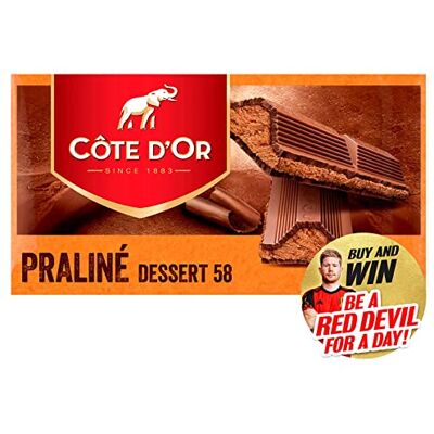 Cote D'Or Praline Dessert 58 7oz / 200gr Tablette en chocolat Cote D'Or Praline Dessert 58 7oz / 200gr Tablette en chocolat