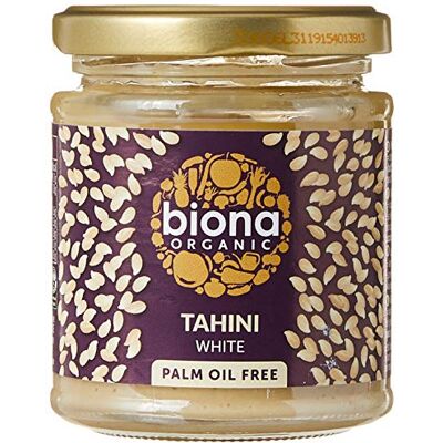 Biona , Tahini Blanc/Sans sel organique brut et non grillé 170g Biona , Tahini Blanc/Sans sel organique brut et non grillé 170g