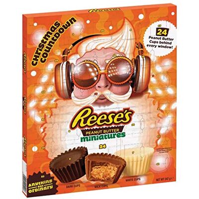 Z&Q BROS LTD Amazing Reese's Calendrier de l'Avent en forme de tasse au beurre de cacahuète 247 g Z&Q BROS LTD Amazing Reese's Calendrier de l'Avent en forme de tasse au beurre de cacahuète 247 g
