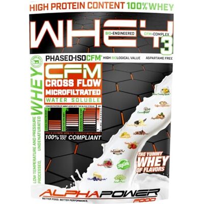 ALPHAPOWER FOOD 100 % poudre de protéines de lactosérum CFM Isolate I Protéines de lactosérum de préférence issues de pâturage et d'origine régionale avec une excellente solubilité I 1 kg de caramel ALPHAPOWER FOOD 100 % poudre de protéines de lactosérum CFM Isolate I Protéines de lactosérum de préférence issues de pâturage et d'origine régionale avec une excellente solubilité I 1 kg de caramel