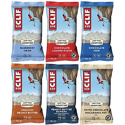 CLIF Bar Variety Lot de 6 barres énergétiques 6 x 68 g CLIF Bar Variety Lot de 6 barres énergétiques 6 x 68 g