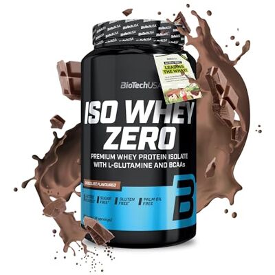 BioTechUSA Iso Whey Zero Premium Whey Protein Isolate Grass-Fed Enzyme-Free Sugar- and Gluten-free, 908 g, Chocolat BioTechUSA Iso Whey Zero Premium Whey Protein Isolate Grass-Fed Enzyme-Free Sugar- and Gluten-free, 908 g, Chocolat