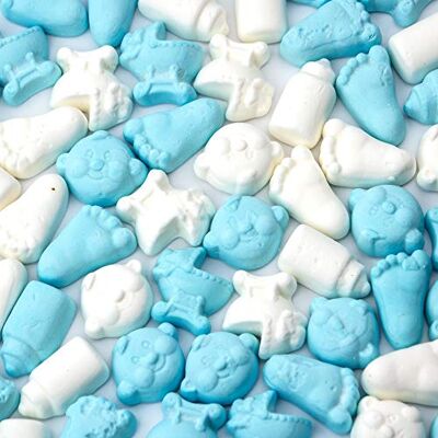 Generic Lovalls' Blue and White Baby Mix Sac de 1 kg – Mélange de bonbons bleus pour fête prénatale – Bonbons bleus – Cadeaux de fête – Révélation du sexe Generic Lovalls' Blue and White Baby Mix Sac de 1 kg – Mélange de bonbons bleus pour fête prénatale – Bonbons bleus – Cadeaux de fête – Révélation du sexe