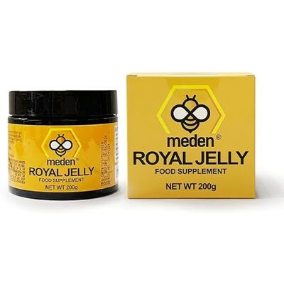 Meden Gelée royale fraîche 200g Compléments nutritionnels Premium Fresh Royal Jelly 100% naturelle avec formule naturelle Meden Gelée royale fraîche 200g Compléments nutritionnels Premium Fresh Royal Jelly 100% naturelle avec formule naturelle