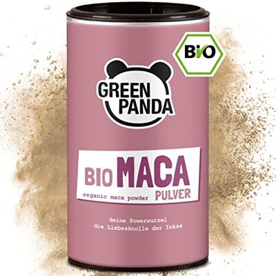 Panda ® Poudre de maca bio la racine puissante du Pérou Idéal pour la boisson maca, la poudre de maca, la boisson à l'avoine et les smoothies Dans une boîte en carton durable 170 g Panda ® Poudre de maca bio la racine puissante du Pérou Idéal pour la boisson maca, la poudre de maca, la boisson à l'avoine et les smoothies Dans une boîte en carton durable 170 g