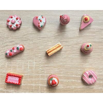 FaisTonGateau fèves thème Gourmandise Rose Fèves de Collection pour Galette de Rois Epiphanie Fèves Multicolores FaisTonGateau fèves thème Gourmandise Rose Fèves de Collection pour Galette de Rois Epiphanie Fèves Multicolores