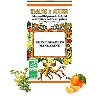 Biopastilles Bio Pastilles Tisane à Sucer Reine des Prés et Mandarine Bio 15g 25 pastilles Biopastilles Bio Pastilles Tisane à Sucer Reine des Prés et Mandarine Bio 15g 25 pastilles