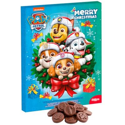 dekora Calendrier de l'Avent Pat' Patrouille avec guirlande Avec 24 chocolats Total 50 g Chocolat au lait Colorants naturels Spécial Noël dekora Calendrier de l'Avent Pat' Patrouille avec guirlande Avec 24 chocolats Total 50 g Chocolat au lait Colorants naturels Spécial Noël