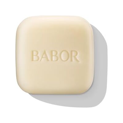 BABOR Barre nettoyante naturelle pour peaux grasses et mixtes, nettoyage ferme du visage pour un teint clarifié, à l'aloe vera et à l'huile de baobab, avec boîte de rangement, 1 x 65 g BABOR Barre nettoyante naturelle pour peaux grasses et mixtes, nettoyage ferme du visage pour un teint clarifié, à l'aloe vera et à l'huile de baobab, avec boîte de rangement, 1 x 65 g