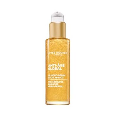 Yves Rocher Anti-Âge Global Micro-Sérum Éclat Absolu Sérum Visage – 30 ml Sérum visage anti-rides et raffermissant, à l’Achillée Dorée, uniformise les taches et illumine le teint, pour peau mature Yves Rocher Anti-Âge Global Micro-Sérum Éclat Absolu Sérum Visage – 30 ml Sérum visage anti-rides et raffermissant, à l’Achillée Dorée, uniformise les taches et illumine le teint, pour peau mature