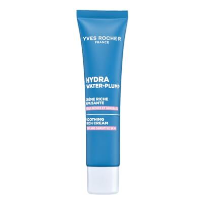 Yves Rocher Hydra Water Plump Crème Riche Hydratante Visage Femme – 40 ml Crème hydratante visage pour femme, à l’acide hyaluronique et Edulis, hydrate jusqu’à 100h et repulpe la peau, peau mature Yves Rocher Hydra Water Plump Crème Riche Hydratante Visage Femme – 40 ml Crème hydratante visage pour femme, à l’acide hyaluronique et Edulis, hydrate jusqu’à 100h et repulpe la peau, peau mature