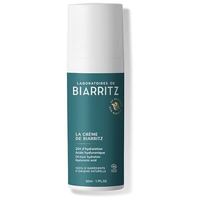 Laboratoire de Biarritz Laboratoires de Biarritz – La Crème de Biarritz – Hydrate & Aide à Prévenir les Premières Rides – Formule Vegan – Certifiée Bio – Visage, Cou & Décolleté – Fabriquée en France – 50 ml Laboratoire de Biarritz Laboratoires de Biarritz – La Crème de Biarritz – Hydrate & Aide à Prévenir les Premières Rides – Formule Vegan – Certifiée Bio – Visage, Cou & Décolleté – Fabriquée en France – 50 ml