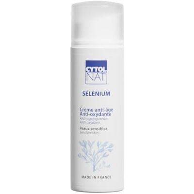 Cytolnat Selenium Crème Anti-Age Anti-Oxydante Hydrate, Répare, Réduit l’Apparence des Rides et des Ridules Peaux Sensibles Visage, Cou, Décolleté Formule Naturelle 50 ml Cytolnat Selenium Crème Anti-Age Anti-Oxydante Hydrate, Répare, Réduit l’Apparence des Rides et des Ridules Peaux Sensibles Visage, Cou, Décolleté Formule Naturelle 50 ml
