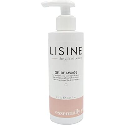 LISINE Cosmetics, Gel de Lavage, Soins Hydratants, Tous types de peaux, Nettoyants Visage, millilitres 200, Produits de beauté innovants pour le marché professionnel LISINE Cosmetics, Gel de Lavage, Soins Hydratants, Tous types de peaux, Nettoyants Visage, millilitres 200, Produits de beauté innovants pour le marché professionnel