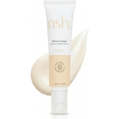 nsh. Natural Skin & Hair nsh Sérum visage à l'aloe vera et à l'acide hyaluronique 100 ml Anti-âge, anti-rides, anti-taches, revitalisant, avec acide hyaluronique, aloe vera pur, élastine, vitamine B5, collagène et vitamine nsh. Natural Skin & Hair nsh Sérum visage à l'aloe vera et à l'acide hyaluronique 100 ml Anti-âge, anti-rides, anti-taches, revitalisant, avec acide hyaluronique, aloe vera pur, élastine, vitamine B5, collagène et vitamine