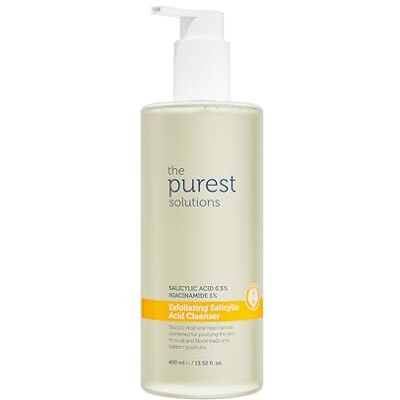 The Purest Solutions 0,5 % d'acide salicylique + 1 % de nettoyant exfoliant à la niacinamide (400 ml) The Purest Solutions 0,5 % d'acide salicylique + 1 % de nettoyant exfoliant à la niacinamide (400 ml)