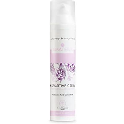AMADERM H-Sensitive Cream 100ml Crème Visage Hydratante Avec Acide Hyaluronique Concentré MADE IN ITALY Hydratant Anti-Fatigue 24H Crème , Base De Maquillage pour votre Routine soin de la Peau AMADERM H-Sensitive Cream 100ml Crème Visage Hydratante Avec Acide Hyaluronique Concentré MADE IN ITALY Hydratant Anti-Fatigue 24H Crème , Base De Maquillage pour votre Routine soin de la Peau