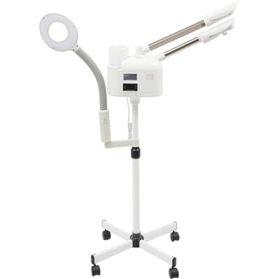 Quenoxo Vaporisateur facial avec brume chaude et froide Nano PTC Réglable en hauteur Traitement du visage pour salon de beauté Nettoyage des pores Soin de la peau Quenoxo Vaporisateur facial avec brume chaude et froide Nano PTC Réglable en hauteur Traitement du visage pour salon de beauté Nettoyage des pores Soin de la peau