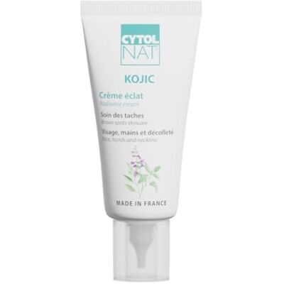 Cytolnat Kojic Crème Eclat Anti-Taches Eclaircit, Unifie, Redonne de l’Eclat, Anti-Taches Peaux Sensibles Visage, Décolleté, Mains Formule Naturelle 30 ml Cytolnat Kojic Crème Eclat Anti-Taches Eclaircit, Unifie, Redonne de l’Eclat, Anti-Taches Peaux Sensibles Visage, Décolleté, Mains Formule Naturelle 30 ml