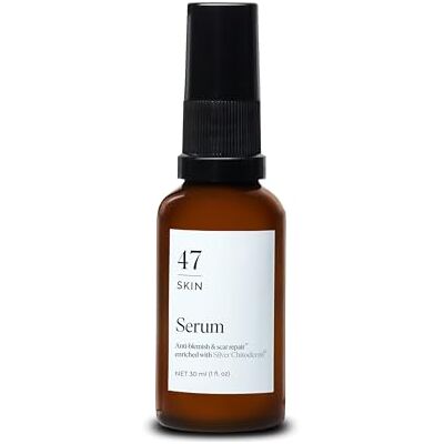 47 Skin Sérum hydratant pour le visage pour éliminer l'acné et les cicatrices, sérum réparateur anti-imperfections et cicatrices avec chitoderme argenté sérum hydratant pour tous les types de peau – 47 Skin Sérum hydratant pour le visage pour éliminer l'acné et les cicatrices, sérum réparateur anti-imperfections et cicatrices avec chitoderme argenté sérum hydratant pour tous les types de peau –
