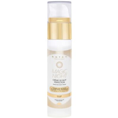 BOTAN Cosmetics Crème de Nuit Perfection Effet anti-âge et bonne mine Acide Hyaluronique et Rétinol actif BOTAN Cosmetics Crème de Nuit Perfection Effet anti-âge et bonne mine Acide Hyaluronique et Rétinol actif