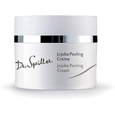 Dr. Spiller Crème exfoliante Jojoba Pour une peau délicate et souple Affine votre teint Contient des billes exfoliantes douces de cire de jojoba Dr. Spiller Crème exfoliante Jojoba Pour une peau délicate et souple Affine votre teint Contient des billes exfoliantes douces de cire de jojoba