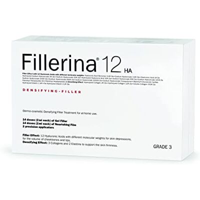 Fillerina Dermo-cosmetic Traitement intensif pour le visage avec 12 hyaluroniques – Grade 3 Fillerina Dermo-cosmetic Traitement intensif pour le visage avec 12 hyaluroniques – Grade 3